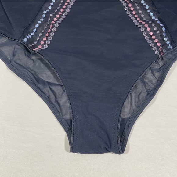 NWT Elomi [ XXL ] Matilda Embellished Briefs in Unicorn‎ Blue/Grey - Picture 8 of 11